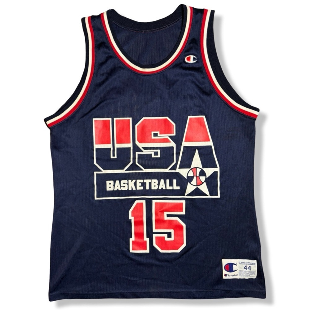 Vintage 90s Champion Magic Johnson Dream Team USA Basketball Jersey
